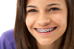 Photo of girl with braces